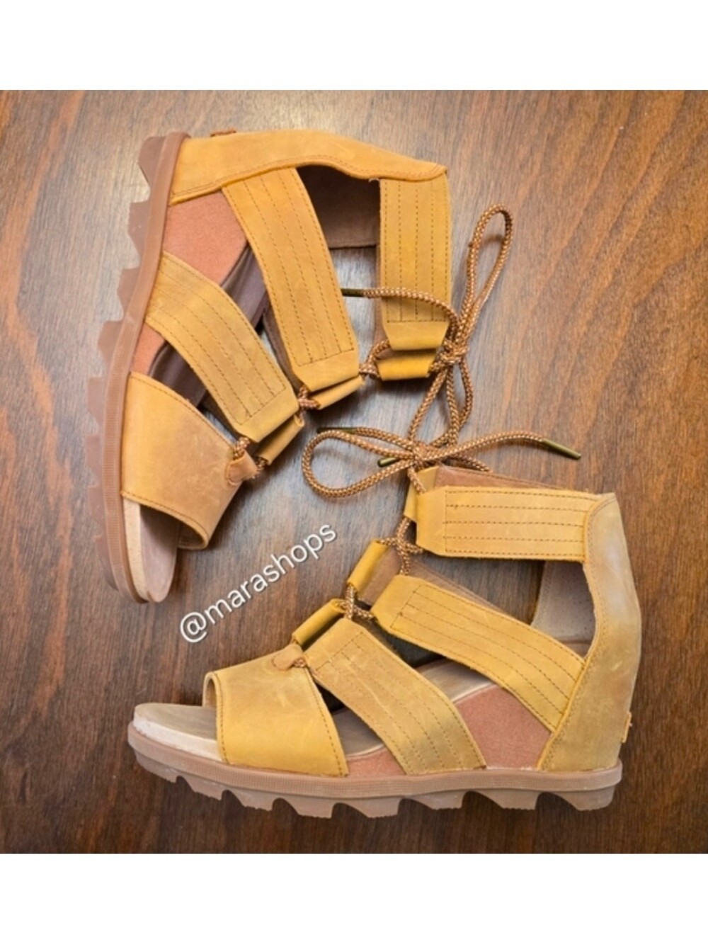 SOREL Joanie II Lace Wedge Sandals